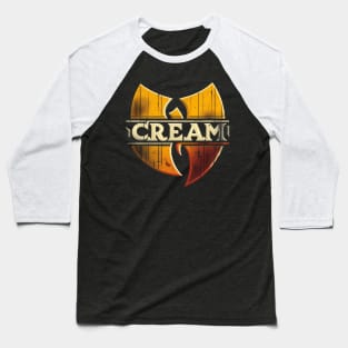 Distressed Wutang clan - C.R.E.A.M Baseball T-Shirt